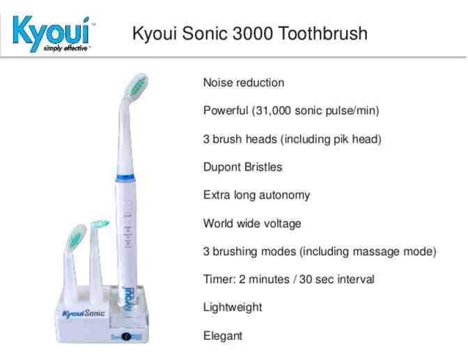 Kyoui Sonic 300 Rechargeable Toothbrush
