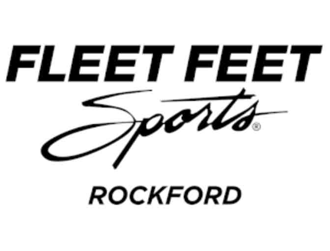 Fleet Feet $50 Gift Certificate, t-shirt, running sunglasses!