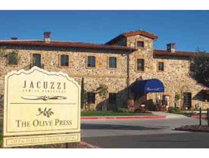 Jacuzzi Family Vineyards - Wine tasting and a bottle of wine!