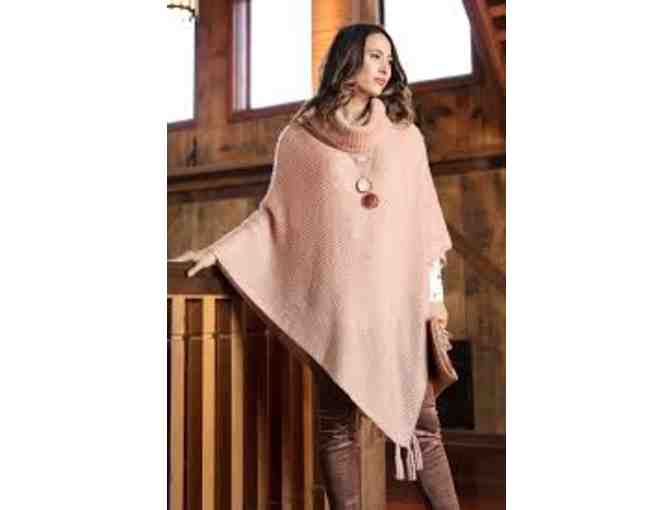 Evy's Tree - Holly Poncho in Pink Spice