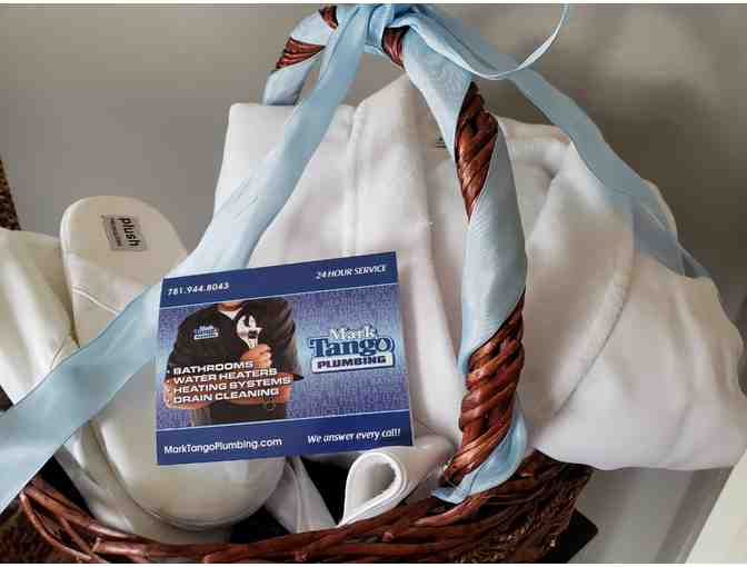 Deluxe Towel Warmer, Robe & Slippers