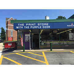 Paint Store with Purple Door