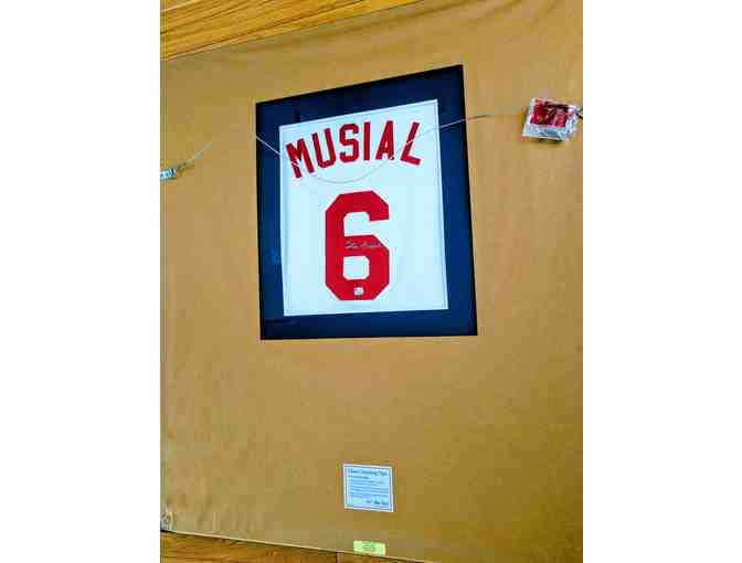 Baseball Memorabilia- Stan Musial Signed Jersey Framed - HOF with COA