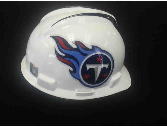 Autographed #35 NFL Tennessee Titans Hard Hat
