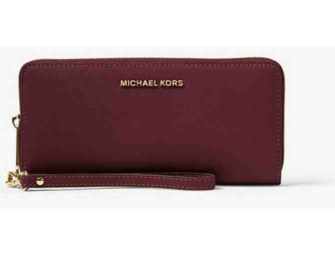 Voyager Leather Tote and Wallet by Michael Kors