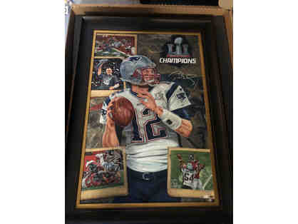 Superbowl 51, Limited Edition Oil Painting by Justyn Farano, 