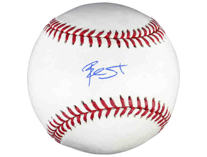 Autographed Red Sox baseball: Blake Swihart and Photo Canvas of Chris Sale