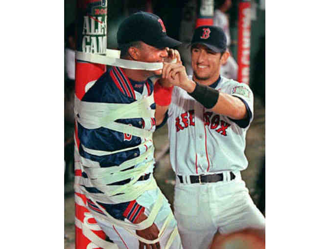 Autographed Robby Scott Baseball & Pedro Martinez Bobblehead