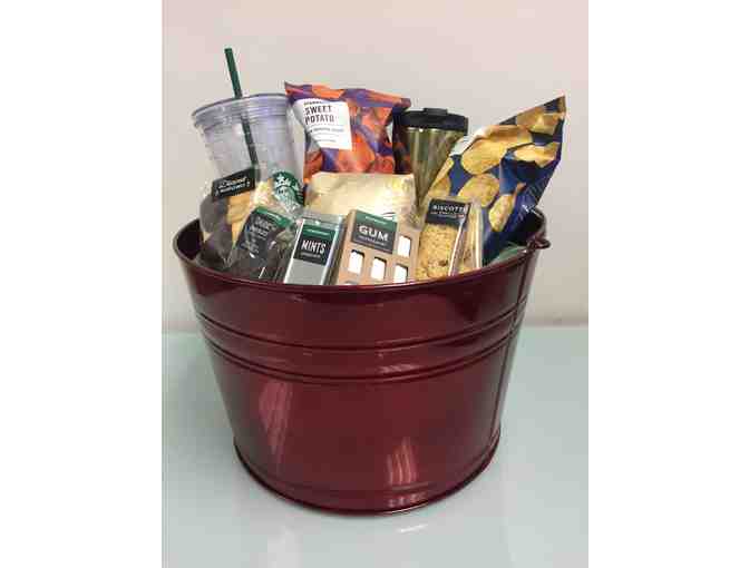 Starbucks: gift basket of coffee, travel mugs & snacks ($60 value)