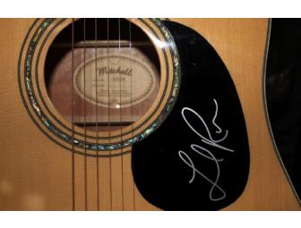 Lionel Richie Autographed Mitchell Guitar /w Autographed 'Tuskegee' CD