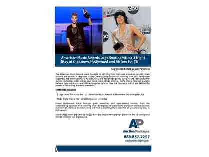 American Music Awards Experience