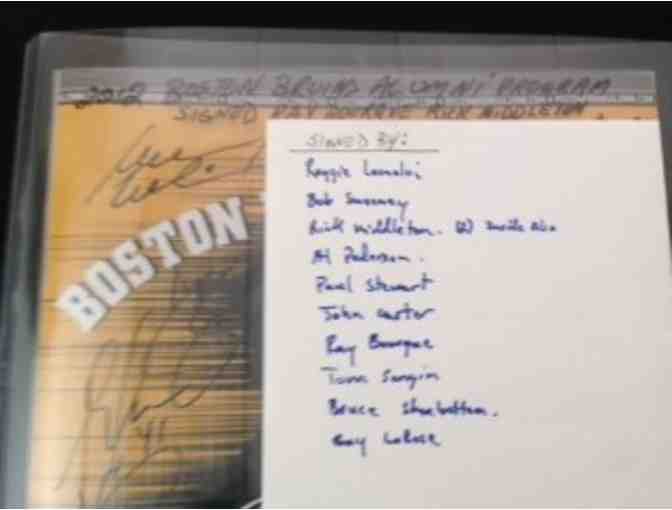 Boston Bruins 2012 Alumni Signed Program