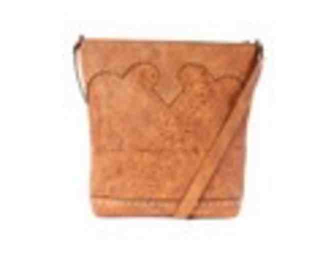 I Love Accessories a?? Tan Floral Crossbody Bag