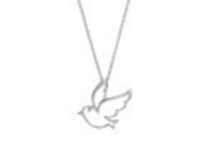 Journee Collection a?? Diamond & Sterling Silver Dove Pendant Necklace