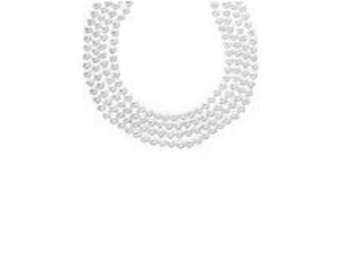 100 Inch 4.5mm Grey Pearl Necklace Strand