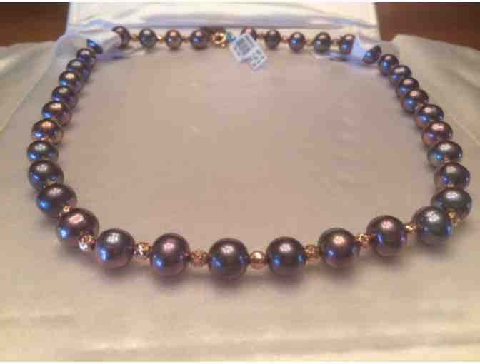 Sterling Silver Multi-Colored Freshwater Pearl Necklace