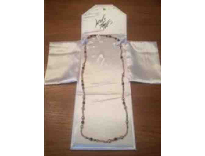 Multi Sized Brown Pearl Necklace in 14 Kt. Yellow Gold 36 inches