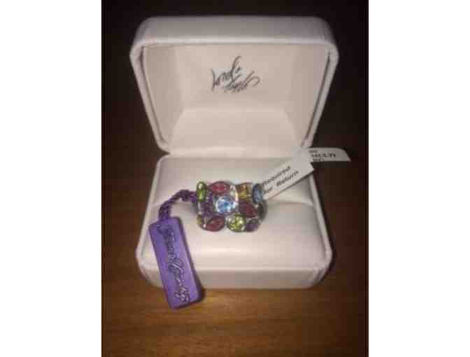 LORD & TAYLOR Sterling Silver Multi-Stone Ring