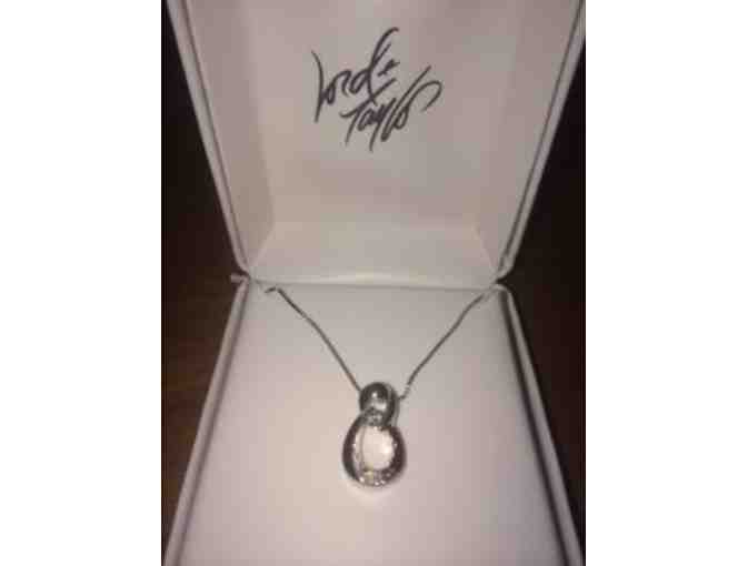 Two Tone Pendant in Sterling Silver with 14 Kt. Yellow Gold