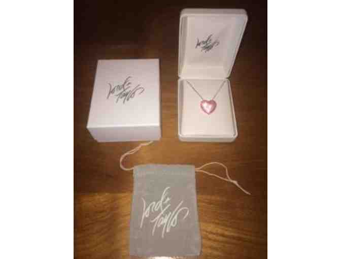 Sterling Silver and Crystal Heart Pendant Necklace