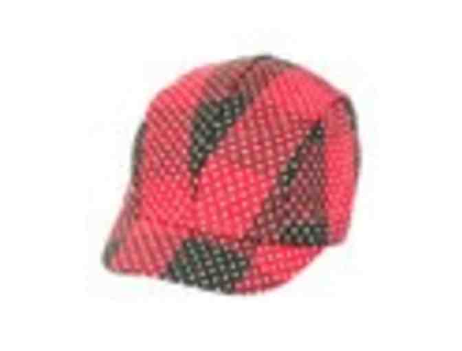 Tickled Pink a?? Red Plaid Jockey Cap