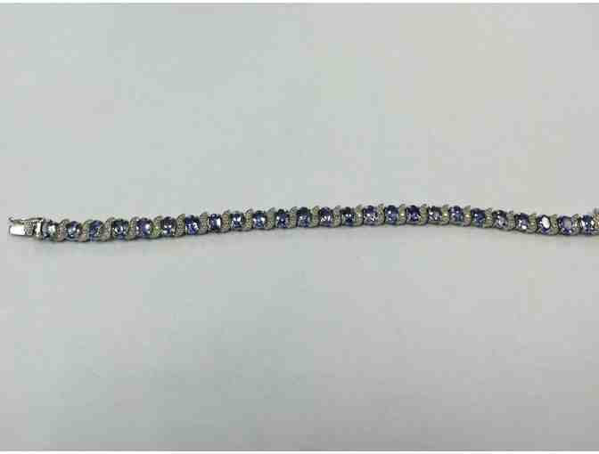 Designs by FMC a?? Tanzanite & Diamond Tennis Bracelet