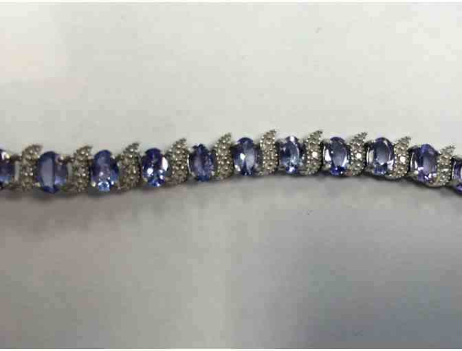 Designs by FMC a?? Tanzanite & Diamond Tennis Bracelet