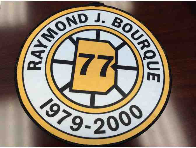 Boston Bruin Ray Bourque 01 Retirement Program + Banner