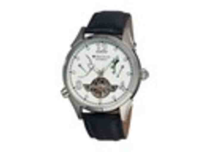 Heritor Automatic Men's Bragg Leather Strap Watch
