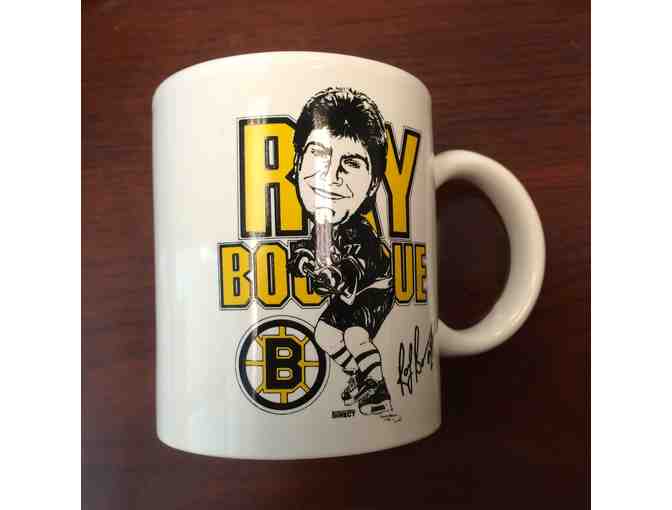RARE BOSTON BRUINS RAY BOURQUE CAM NEELEY COFFEE CUP MUG SET