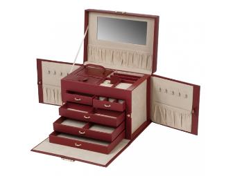Chelsea Collection Large Red Jewelry Case by Wolf Designs