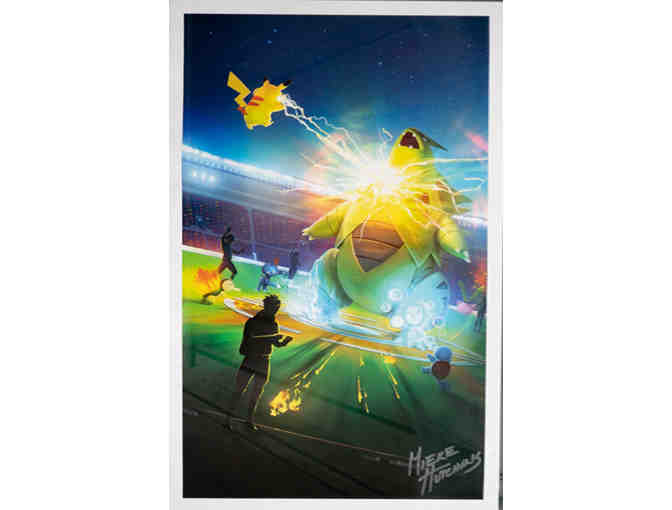 Autographed Pokemon print, Mieke Hutchins - Photo 1