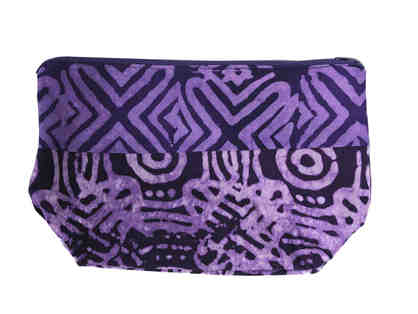 African Garden Purse in Purple