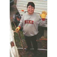 Geri Hewankorn, RDLN Leader (Photo: During post-Katrina RDLN work project for Houma Nation in Louisiana)