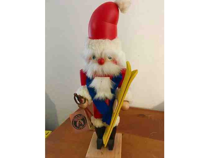 Santa Nutcracker with Skis