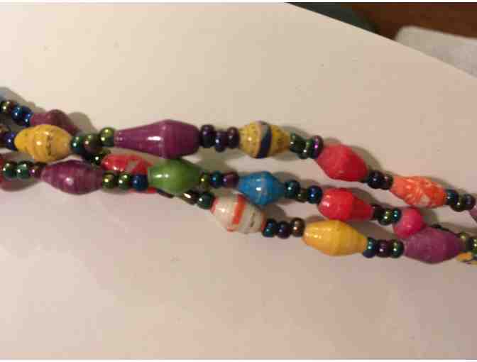 Multicolored Bead Necklace from Uganda