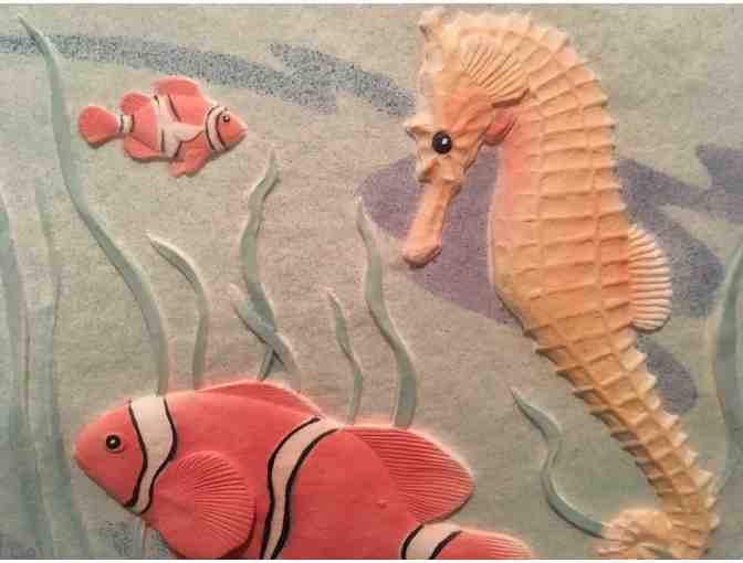 Framed painting: Under the Sea with Seahorse