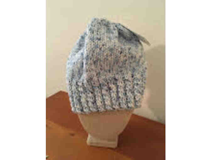 Teen-Adult Blueberries and Cream Slouch Hat by SaraKnits