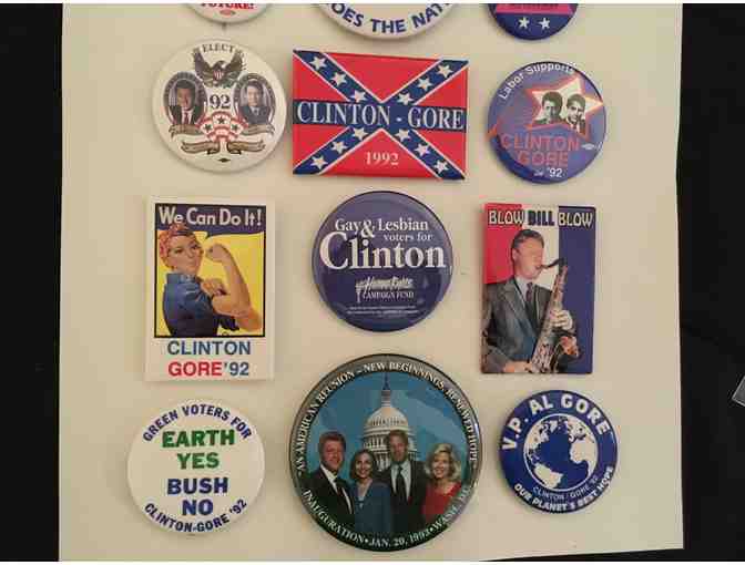 Authentic Clinton campaign buttons