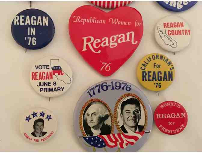 Authentic Reagan Election pins 1976