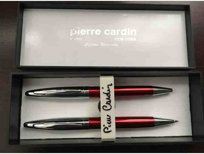 Pierre Cardin pen & pencil gift set in red