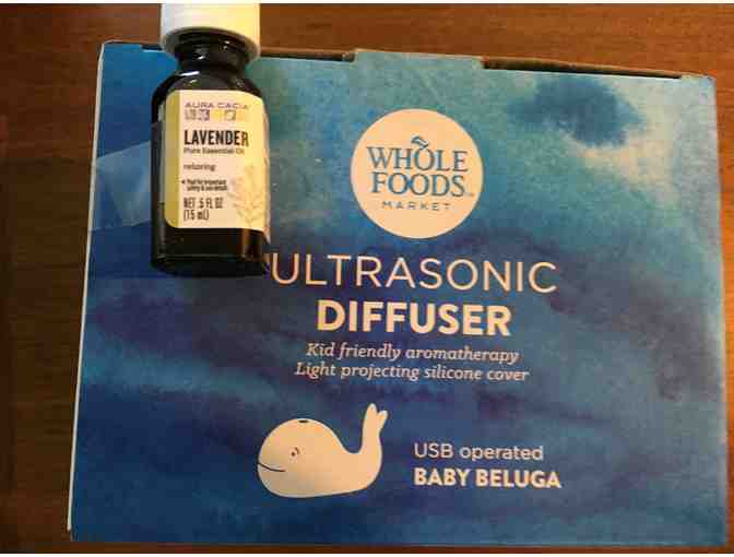 Baby Beluga Diffuser with Lavender Essential Oil