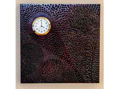 Stunning Handmade 10" clock in Cherry