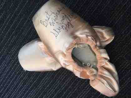 Sterling Hyltins autographed pointe shoes