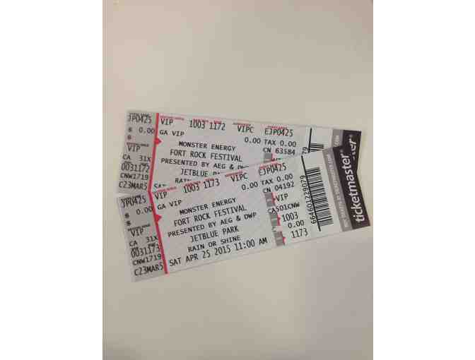 Welcome to Fort Rock 2015 - 2 Tickets &  2 VIP Passes