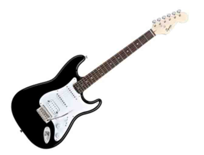 Guitar signed by Maroon 5 (Fender Squier Bullet)