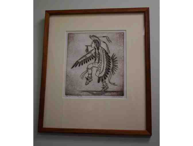 "Eagle Dance" Engraving by Solomon McCombs - Photo 1
