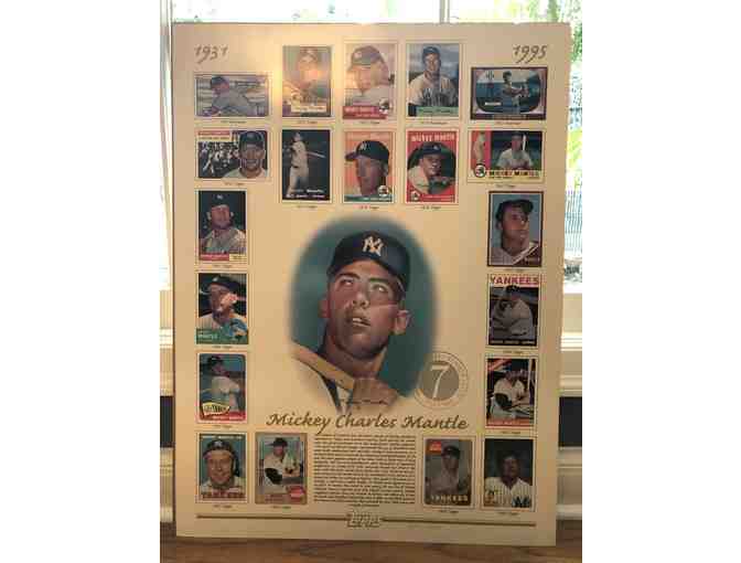 Mickey Mantle Topps Commemorative Card Sheet