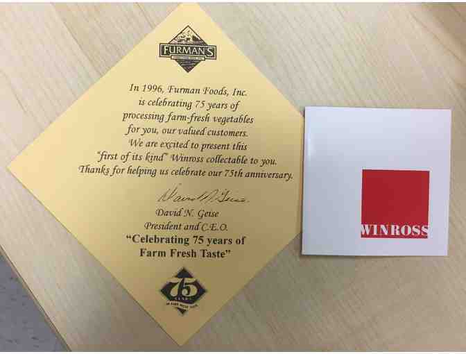 Furman Foods 75th Anniversary Edition Winross Collectible