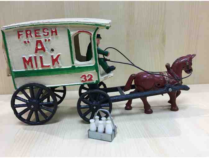 Antique Reproduction Horse-Drawn Milk Wagon